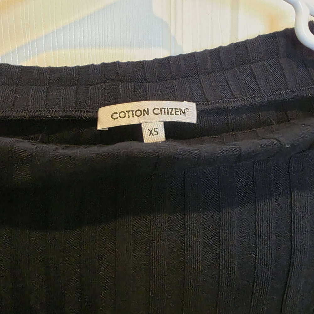 Cotton Citizen Black Ribbed Maxi Skirt - Picture 2 of 4